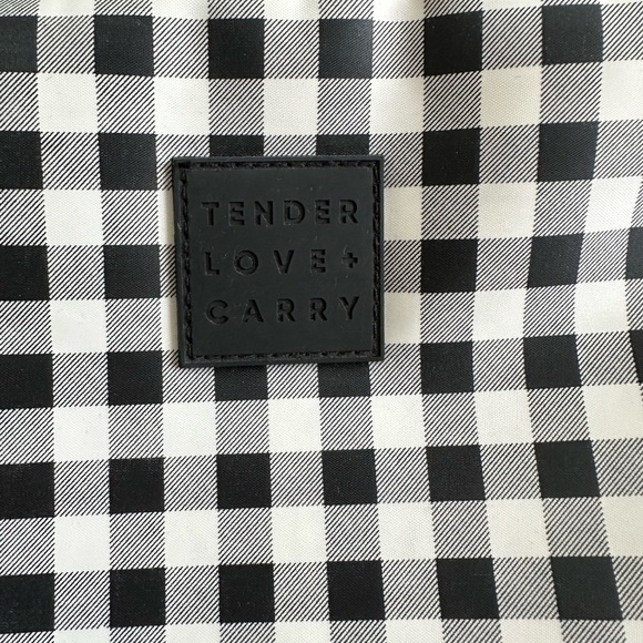 Tender Love + Carry and Dabney Lee Cosmetic Bag Bundle (2) checkered + oranges - Picture 3 of 4